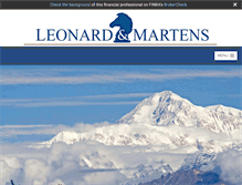 Tablet Screenshot of leonardandmartens.com